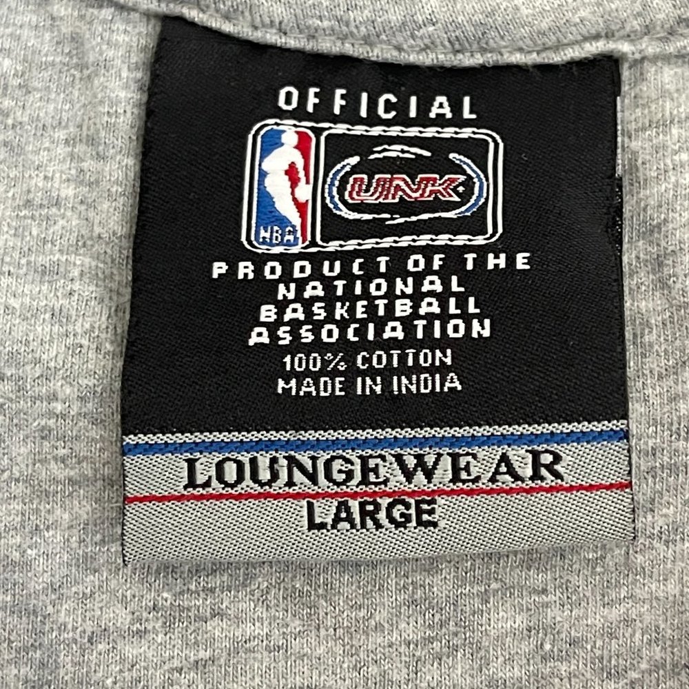 NBA Men's Lougewear Gray SS T-Shirt Licensed UNK NBA Logo, Size Large - Picture 4 of 7